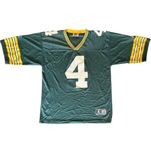 Vintage 90s Brett Favre Green Bay Packers Starter Jersey Size 48 Mens Green